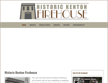 Tablet Screenshot of historickentonfirehouse.com